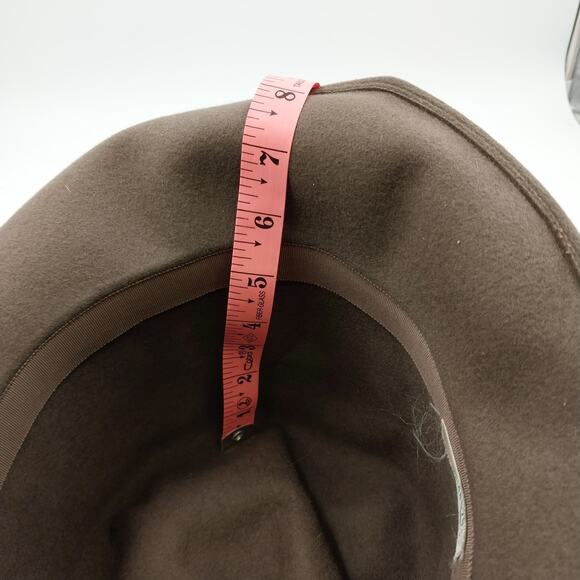 Mr Josephs Original Brown Fedora Felt Coche Hat w Multicolor Feathers New York main image 7